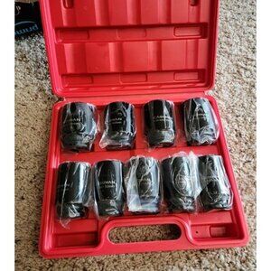 New 1/2-Inch Drive Impact Socket Set, 29 Pieces, 6 Point, SAE/Metric, (3/8" -